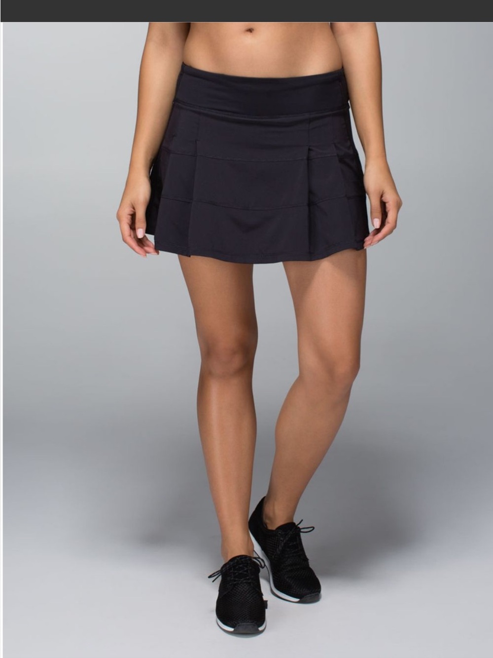 NFS! 2014 Lululemon sz 10 Tall Black Pace Rival Tennis Skort skirt gorpcore y2k